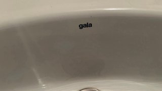 Lavabo de porcelany encimera de mármol