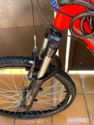 Bicicleta B-Twin Naranja Adulto