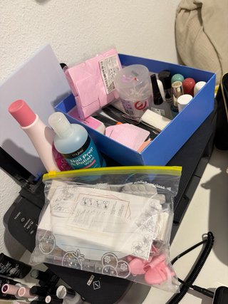 Kit Manicurista Negro y Rosa