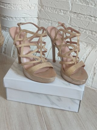 Sandalias fiesta doradas Talla 37