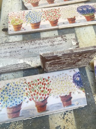 Piastrelle vintage decorative