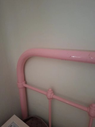 Cabecero de cama metálico diseño vintage niña
