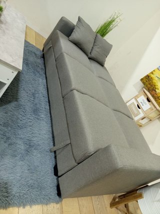 Sofá cama 3 plazas gris