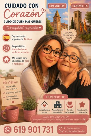 Cuidadora de personas mayores