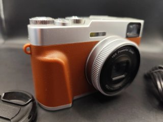 Câmara Digital Vintage 4K 48MP Laranja