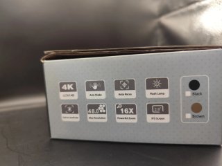 Câmara Digital Vintage 4K 48MP Laranja
