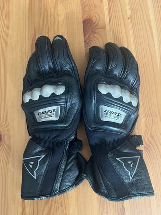 Guantes Moto Dainese Cuero Negro
