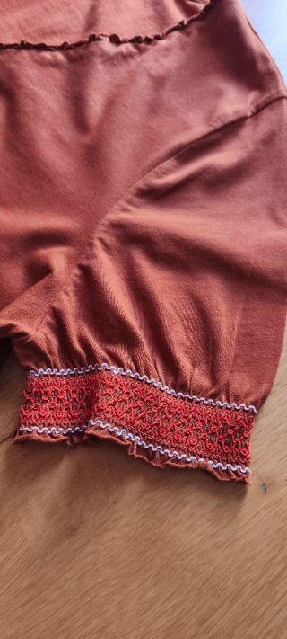 Blusa manga corta Amitié Talla L naranja