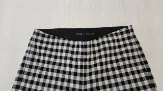Pantalón cuadros blanco y negro