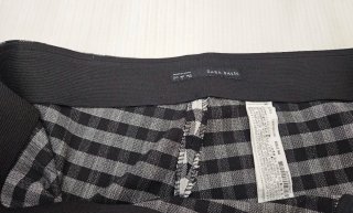 Pantalón cuadros blanco y negro
