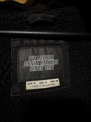 Chaqueta Vaquera Negra con Borreguito