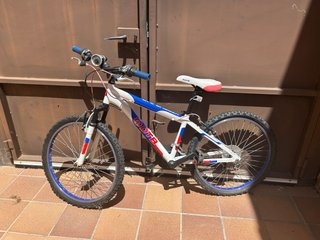 Bicicleta Infantil DTB Blanca y Azul