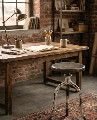 Taburete Industrial Vintage