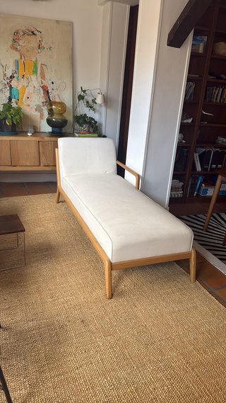 Chaiselongue Zara Home Madera y Yute