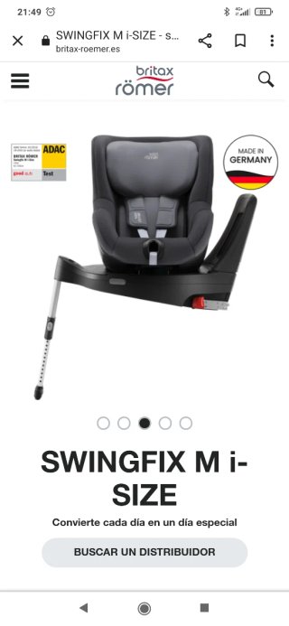 Silla de coche Britax Römer SWINGFIX M i-SIZE