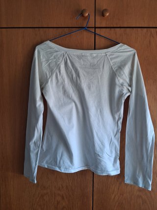 Camiseta de manga larga BSK Bloom en color blanco
