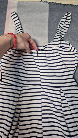 Vestido midi rayas marinero