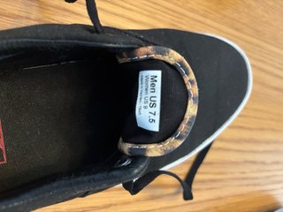 Zapatillas Vans Negras con Leopardo