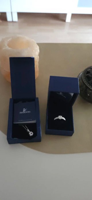 Anillo y Colgante Swarovski Plata