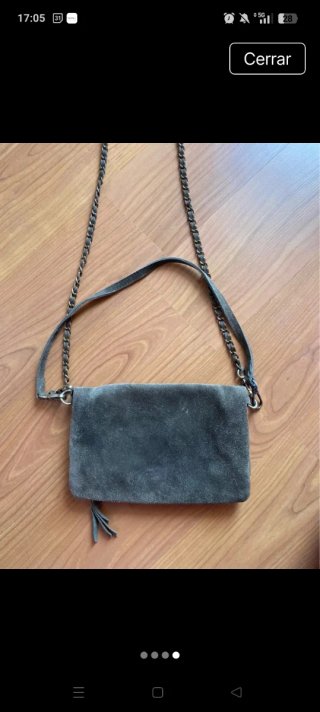 Bolso ante verde Brownie