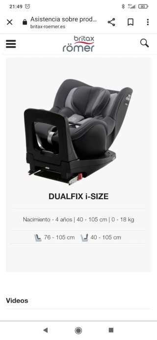 Silla de coche Britax Römer DUALFIX i-SIZE