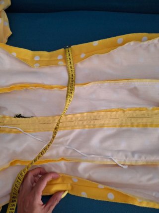 Vestido Flamenca Lunares Amarillo