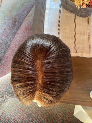 Peluca pelo natural y complementos Puri Collazo