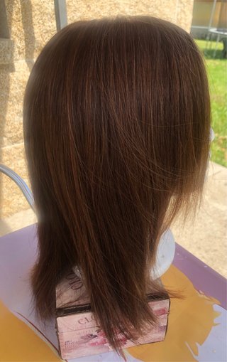 Peluca pelo natural y complementos Puri Collazo