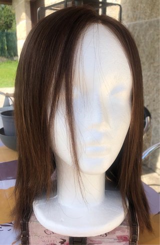 Peluca pelo natural y complementos Puri Collazo