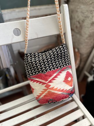 Bolso bandolera étnico multicolor