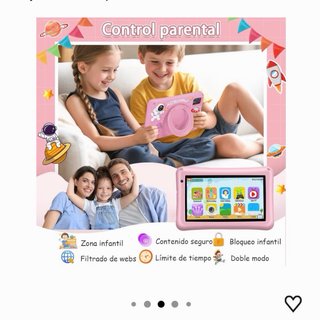 Tablet Infantil 7 pulgadas Rosa