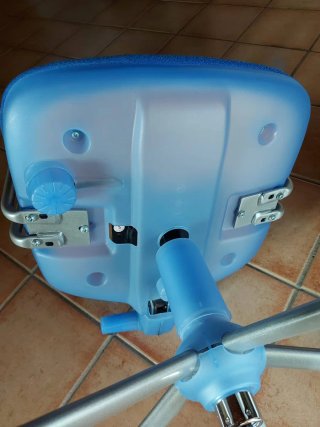 Silla de estudio ergonómica azul