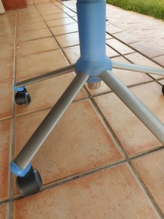 Silla de estudio ergonómica azul