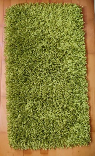 Alfombra Shaggy Verde