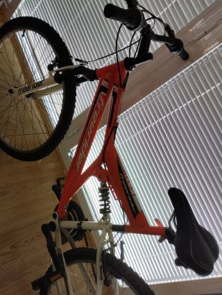 Bicicleta Freerider Roja Doble Suspensión