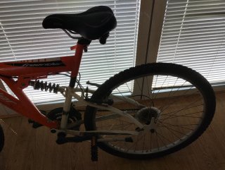Bicicleta Freerider Roja Doble Suspensión