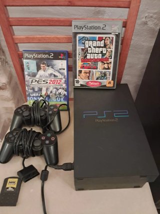 Playstation 2 PS2 Negra