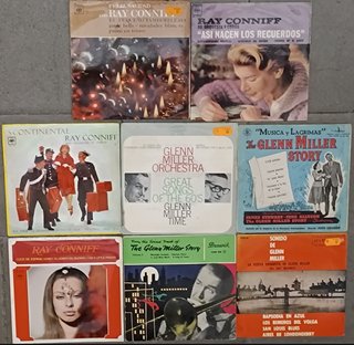 Glenn Miller Ray Conniff lote 8 vinilos singles