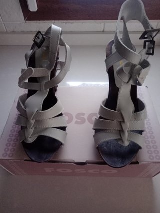 Sandalias Fosco Tacon Madera