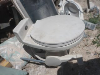 Artículos de barco: inodoro y lavabo