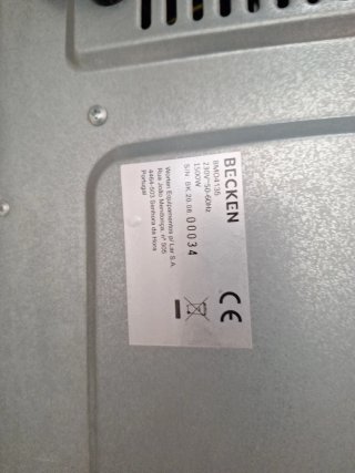 Horno Eléctrico Becken Negro