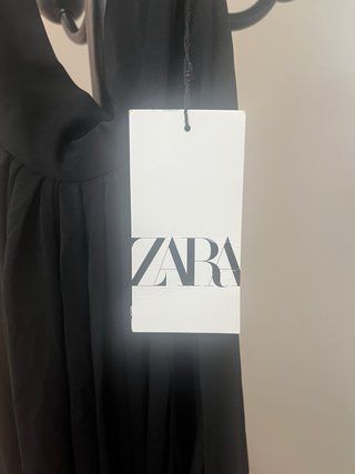 Vestido largo negro Zara Talla XS