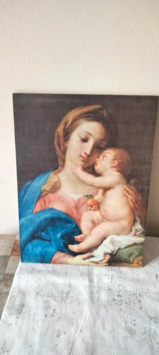 Quadro Madonna col Bambino - Pompeo Batoni