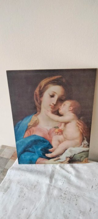 Quadro Madonna col Bambino - Pompeo Batoni