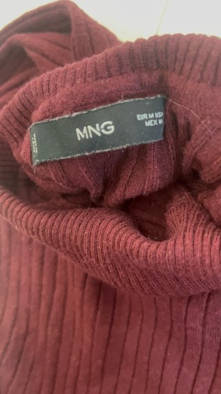 Jersey de cuello alto rojo