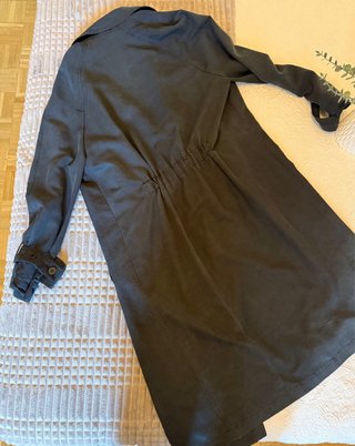 Trench Zara Negro Entretiempo