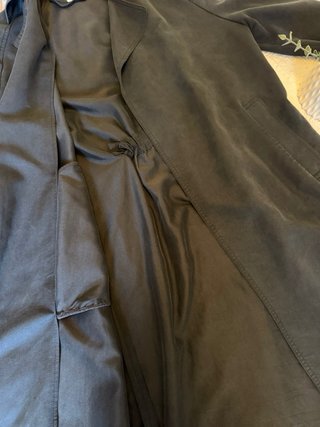 Trench Zara Negro Entretiempo