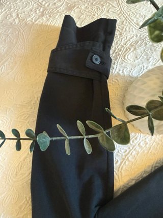 Trench Zara Negro Entretiempo