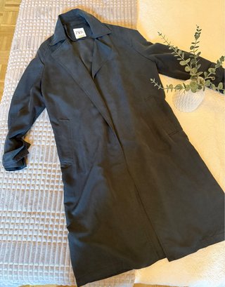 Trench Zara Negro Entretiempo