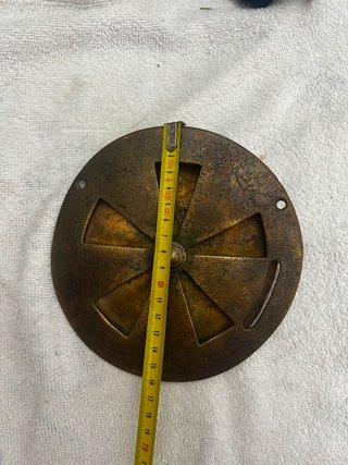 Lote 3 Mirillas y Rejilla Latón Antiguo